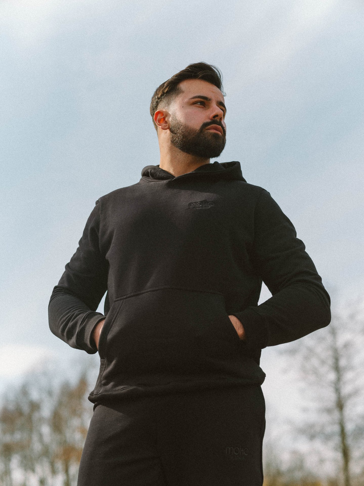 Essentials Hoodie · Men Black — ujęcie 2